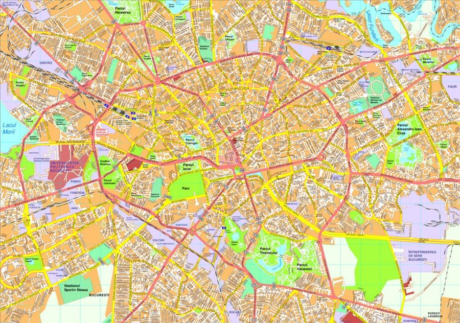 Bucharest map