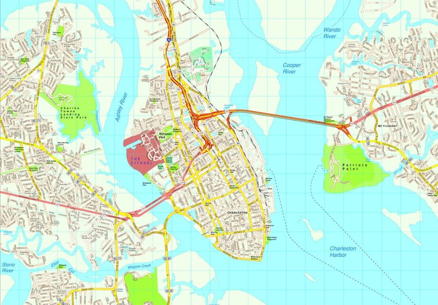 Charleston map