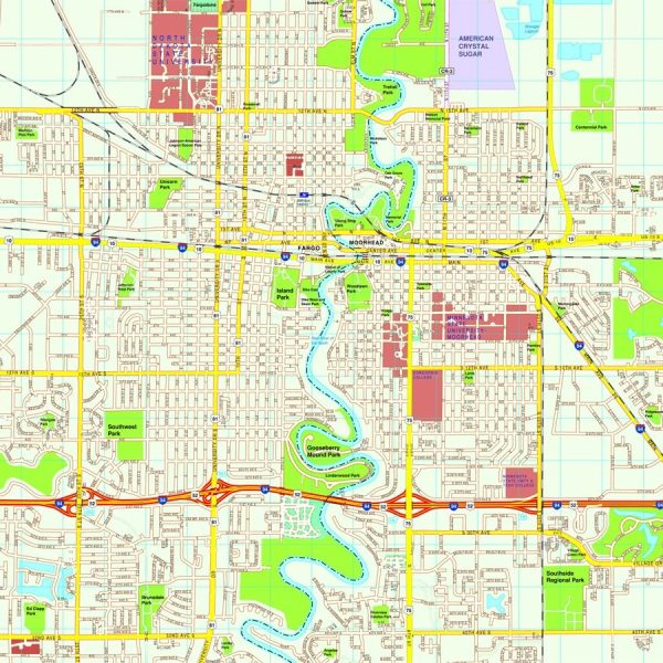 Fargo map