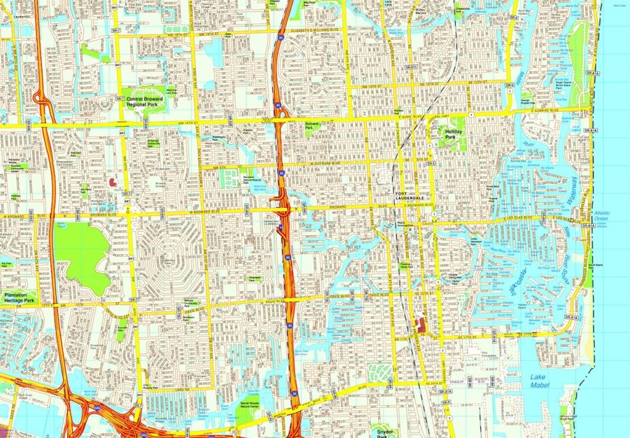 Fort Lauderdale map