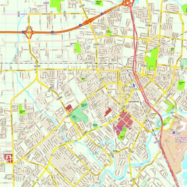 Lafayette map