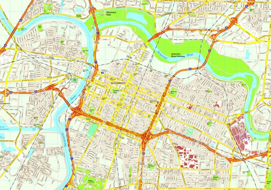 Sacramento map
