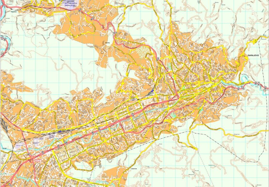Sarajevo map