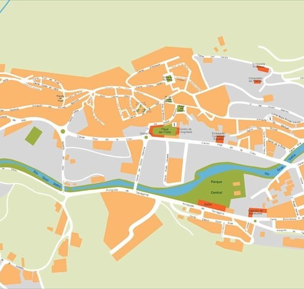 andorra vector map