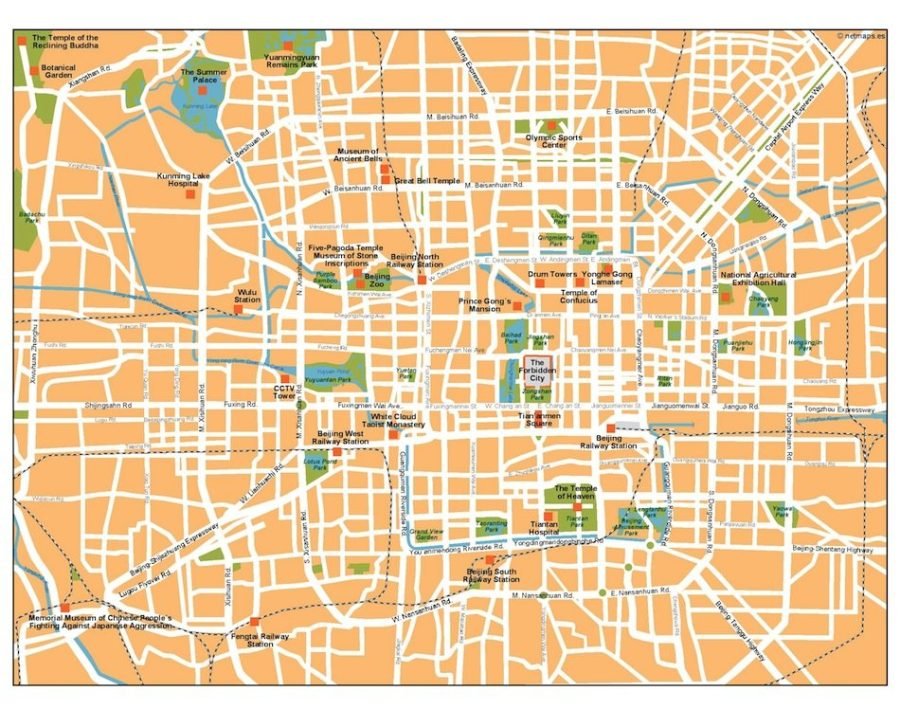 beijing vector map
