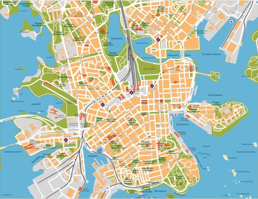 helsinki vector map