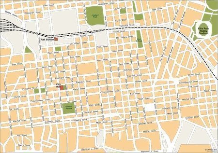 johannesburg vector map