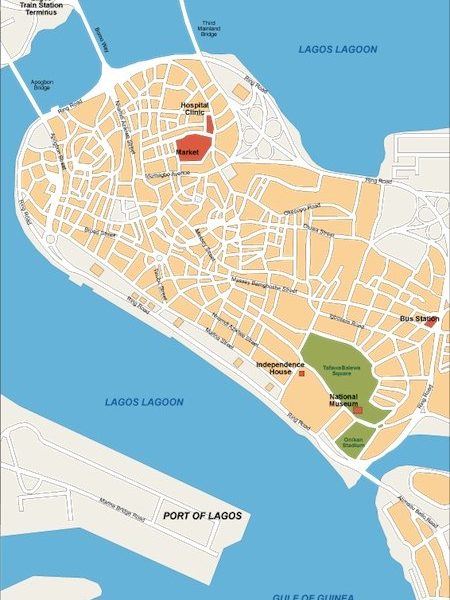 lagos vector map