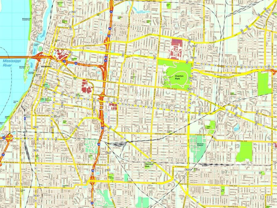 memphis map