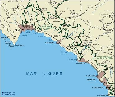 Cinque Terre eps map