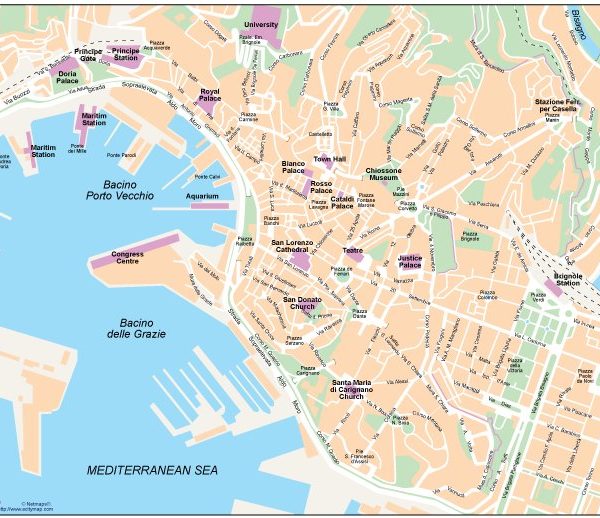 Genoa map