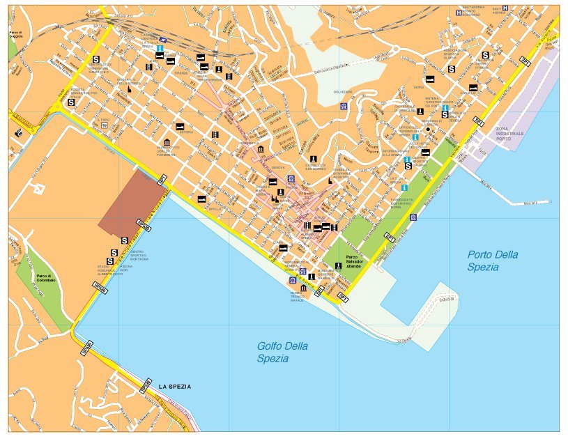 La Spezia map
