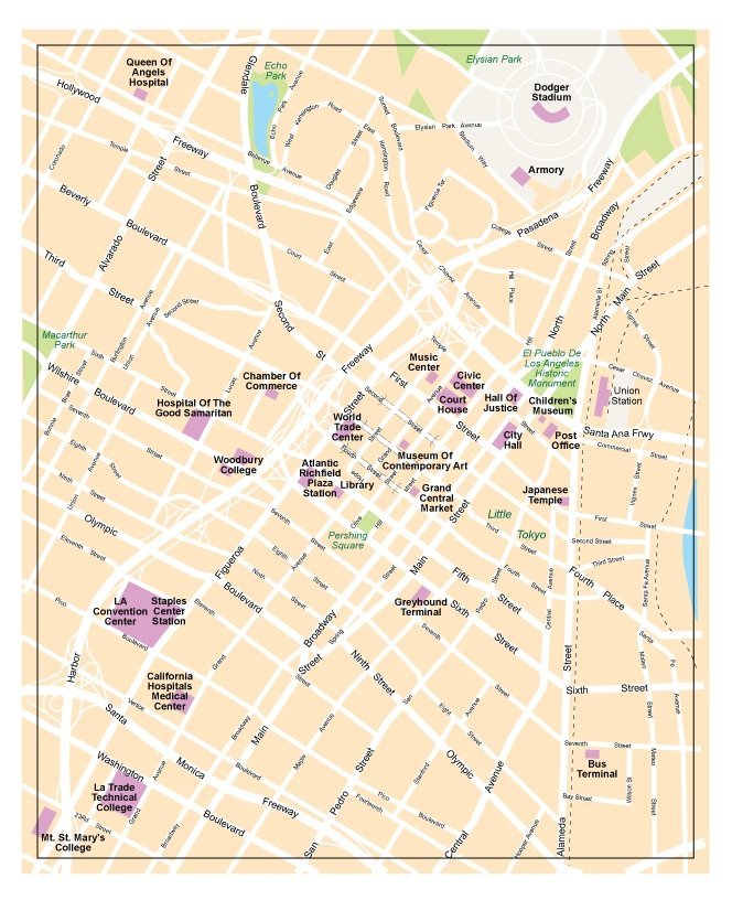 Los Angeles map