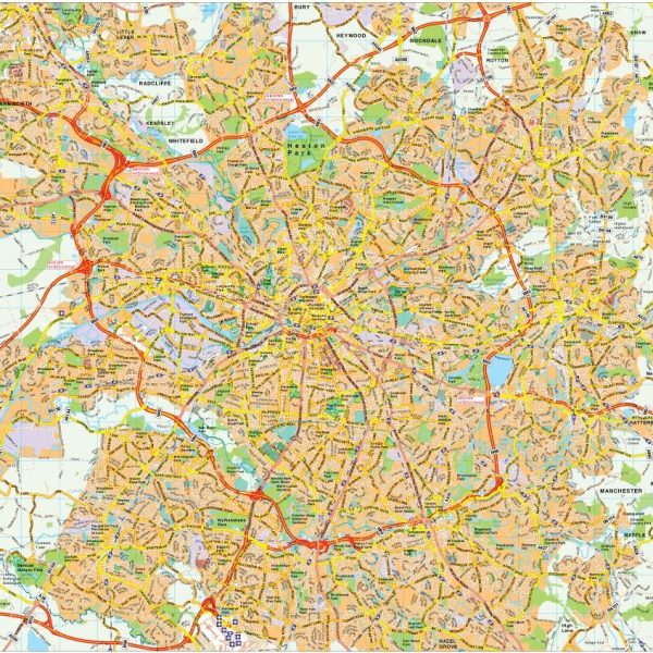 Manchester map vector