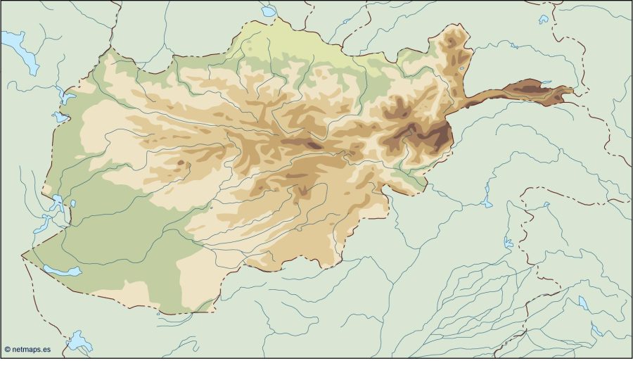 afghanistan illustrator map