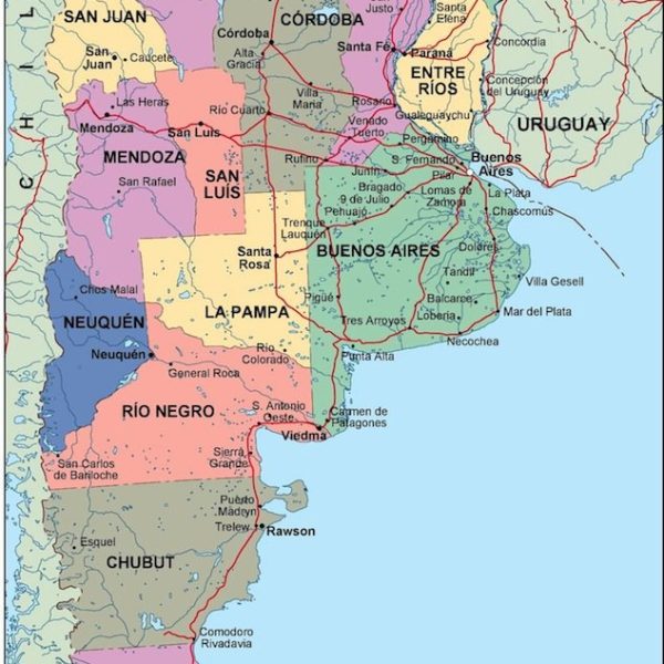 argentina political map