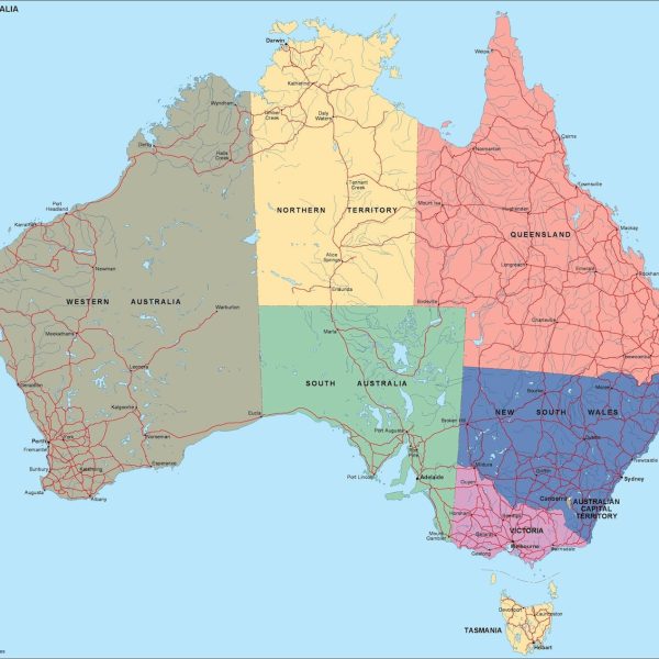 australia political map