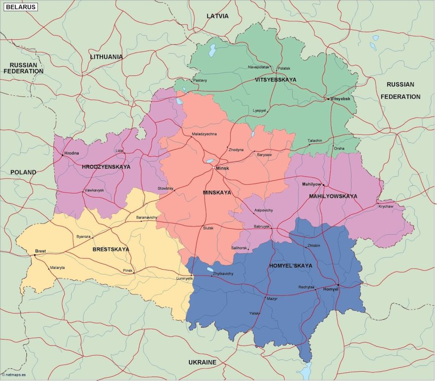 belarus political map
