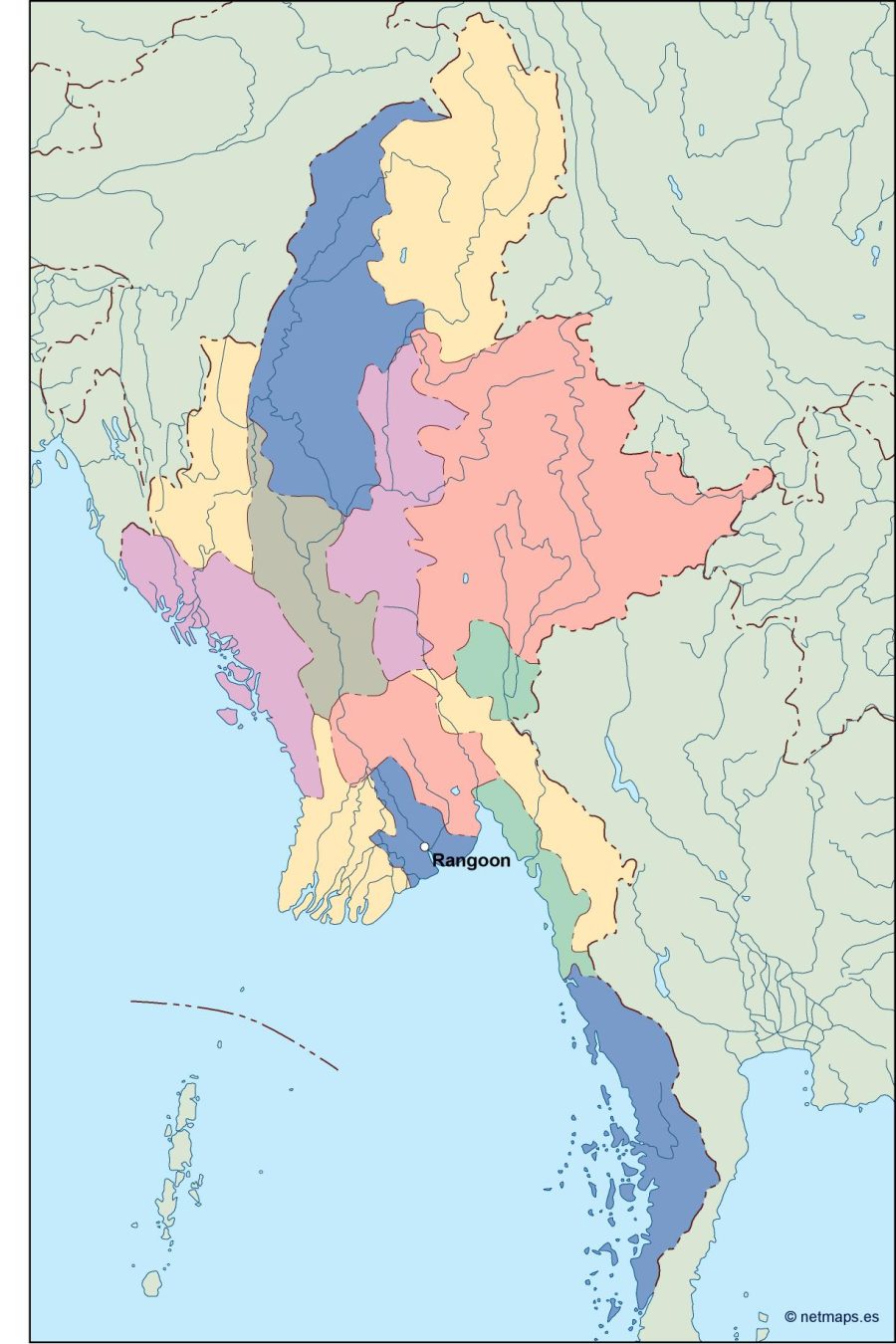burma blind map