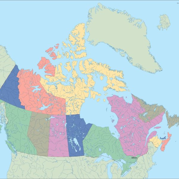 canada vector map