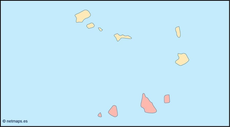 cape verde blind map