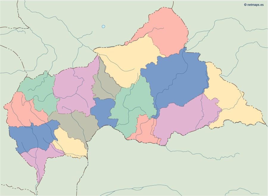 central africa blind map