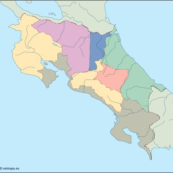 costa rica blind map