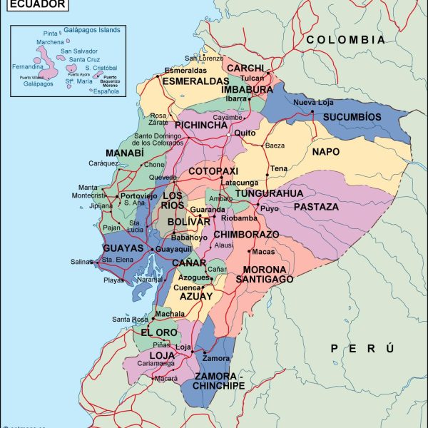 ecuador political map