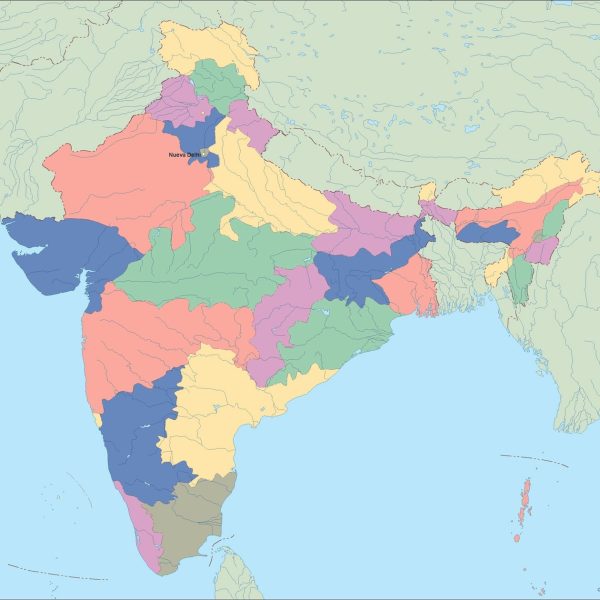 india vector map
