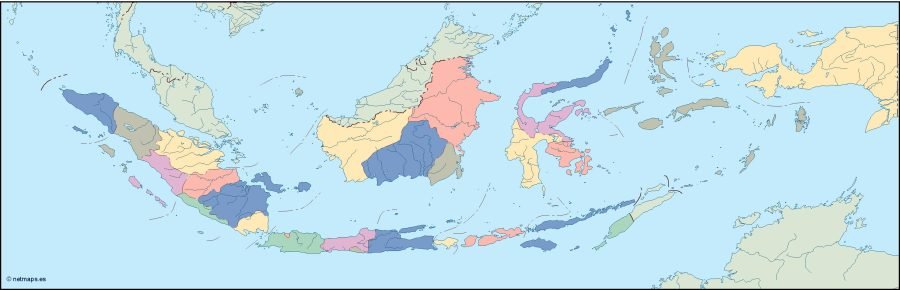 indonesia blind map