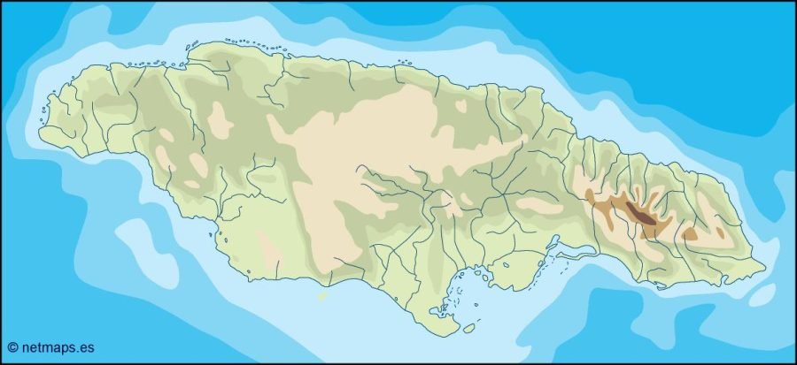 jamaica illustrator map