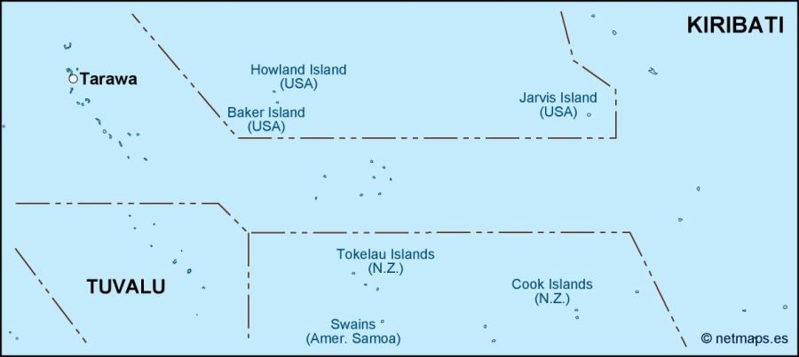 kiribati political map