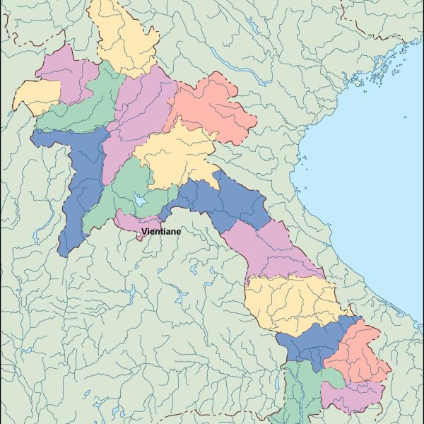 laos vector map