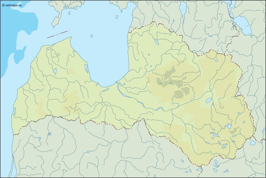 latvia illustrator map