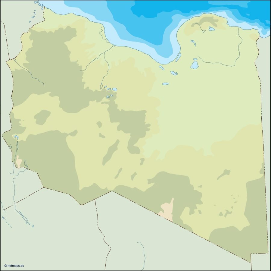 lybia illustrator map