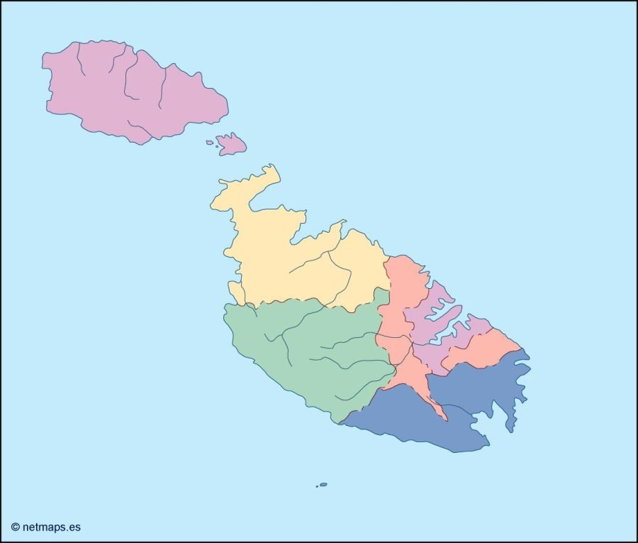 malta blind map