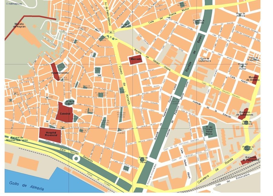 mapa almeria