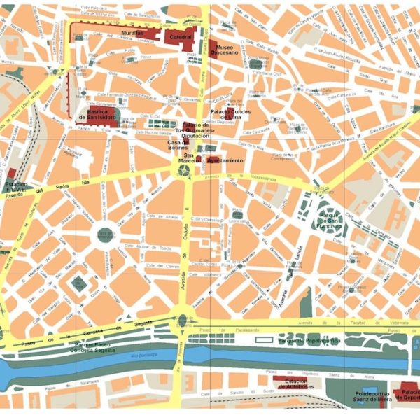 mapa leon