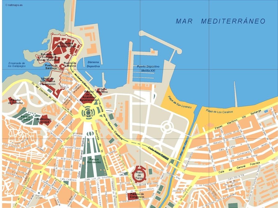 mapa melilla