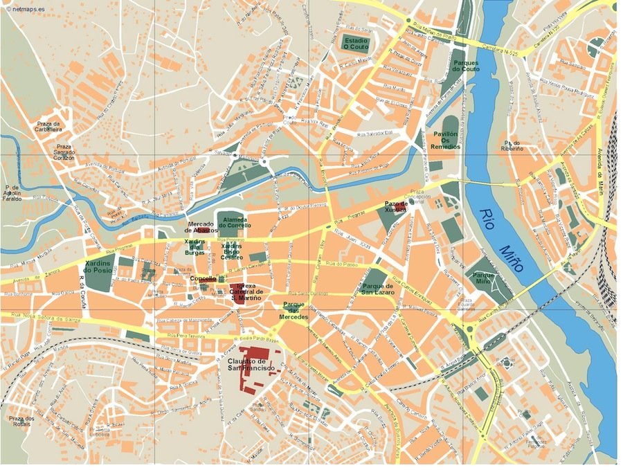mapa ourense