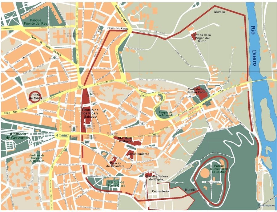 mapa soria