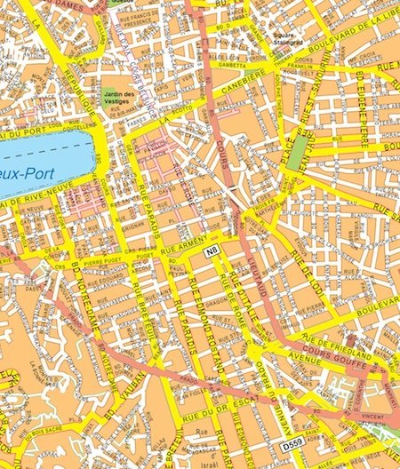 marseille vector map