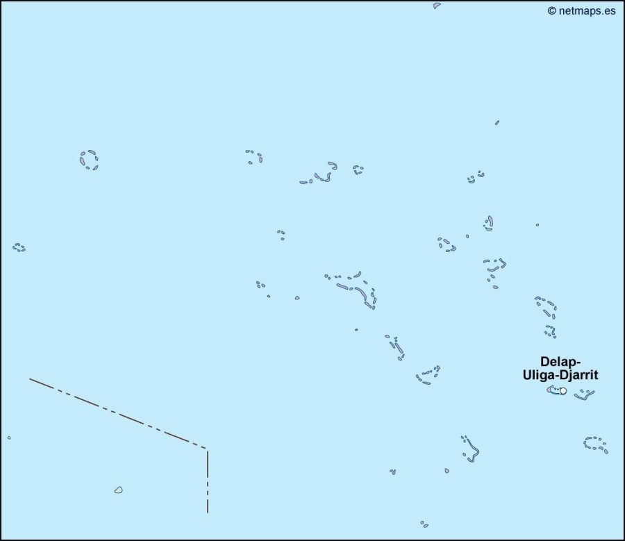 marshall islands vector map