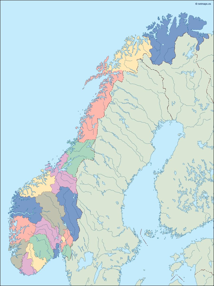 norway blind map