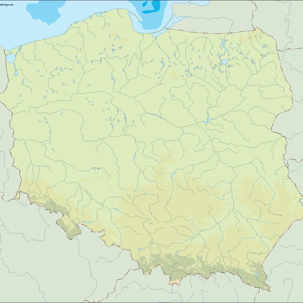 poland illustrator map