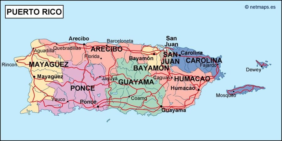 puerto rico political map