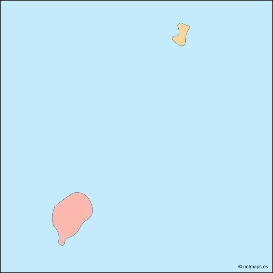 sao tome e principe blind map