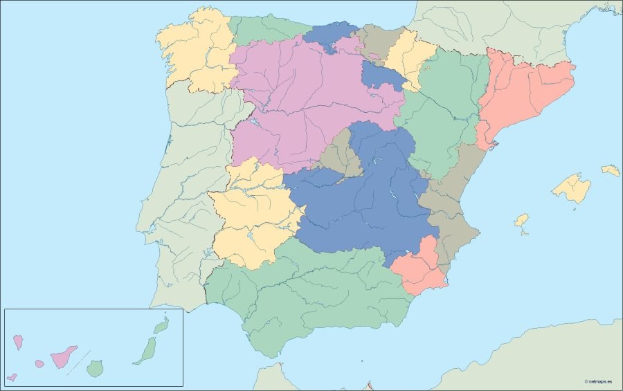 spain blind map