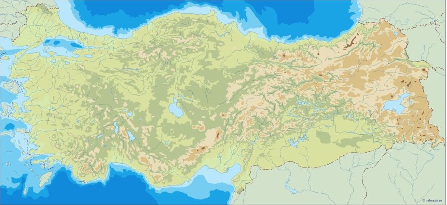 turkey illustrator map