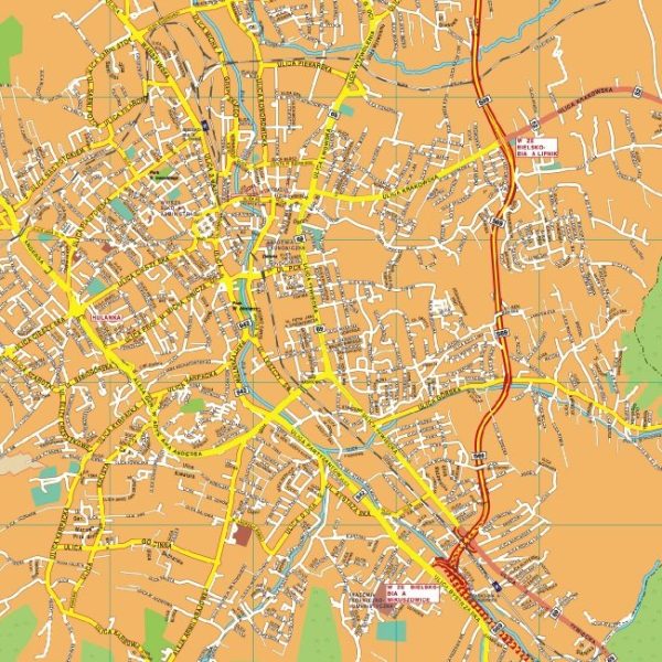 Bielsko Biala EPS map